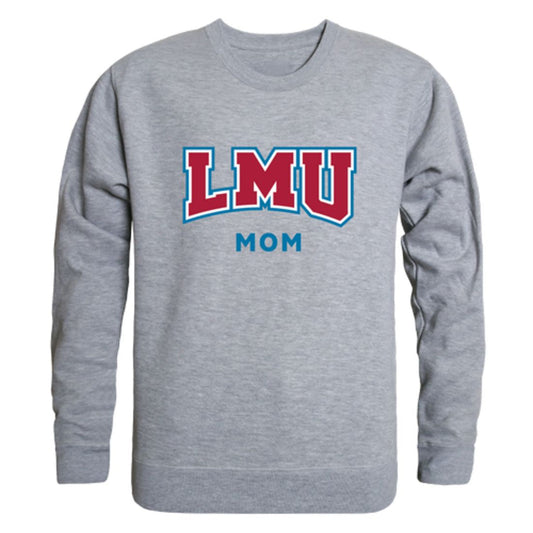 Mouseover Image, LMU Loyola Marymount University Lions Mom Fleece Crewneck Pullover Sweatshirt Heather Charcoal Small-Campus-Wardrobe