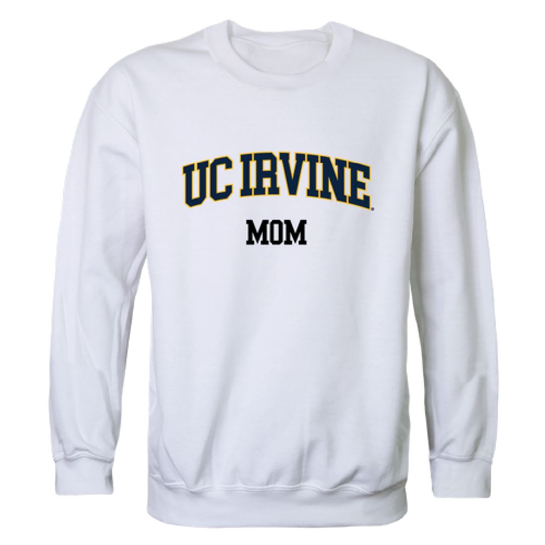 University of California UC Irvine Anteaters Mom Fleece Crewneck Pullover Sweatshirt Heather Grey Small-Campus-Wardrobe