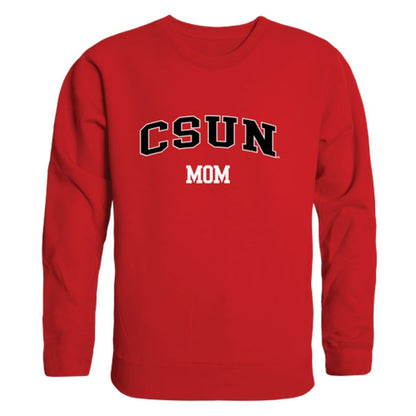 CSUN California State University Northridge Matadors Mom Fleece Crewneck Pullover Sweatshirt Heather Grey Small-Campus-Wardrobe