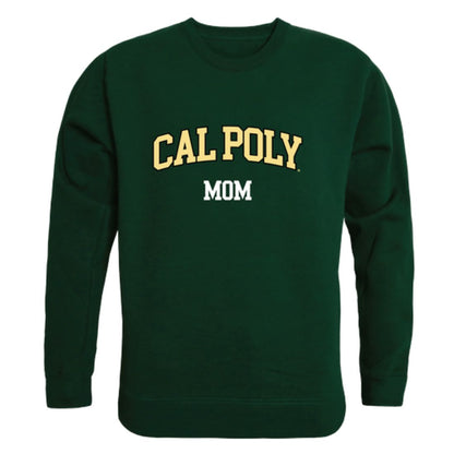 Cal Poly California Polytechnic State University Mustangs Mom Fleece Crewneck Pullover Sweatshirt Forest Small-Campus-Wardrobe