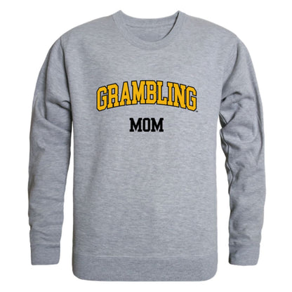 GSU Grambling State University Tigers Mom Fleece Crewneck Pullover Sweatshirt Black Small-Campus-Wardrobe