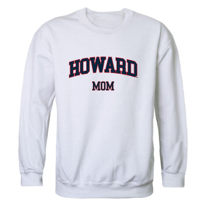 Howard University Bison Mom Fleece Crewneck Pullover Sweatshirt Heather Grey Small-Campus-Wardrobe