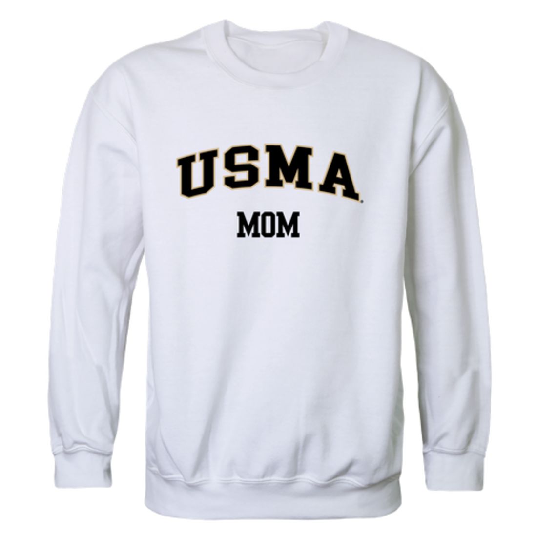 USMA United States Military Academy West Point Army Black Nights Mom Fleece Crewneck Pullover Sweatshirt Black Small-Campus-Wardrobe