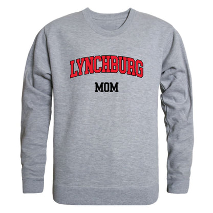 Lynchburg College Hornets Mom Fleece Crewneck Pullover Sweatshirt Heather Grey Small-Campus-Wardrobe