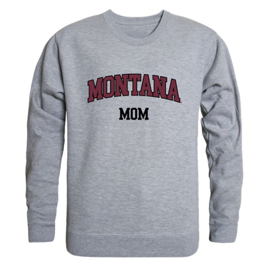 UM University of Montana Grizzlies Mom Fleece Crewneck Pullover Sweatshirt Heather Grey Small-Campus-Wardrobe