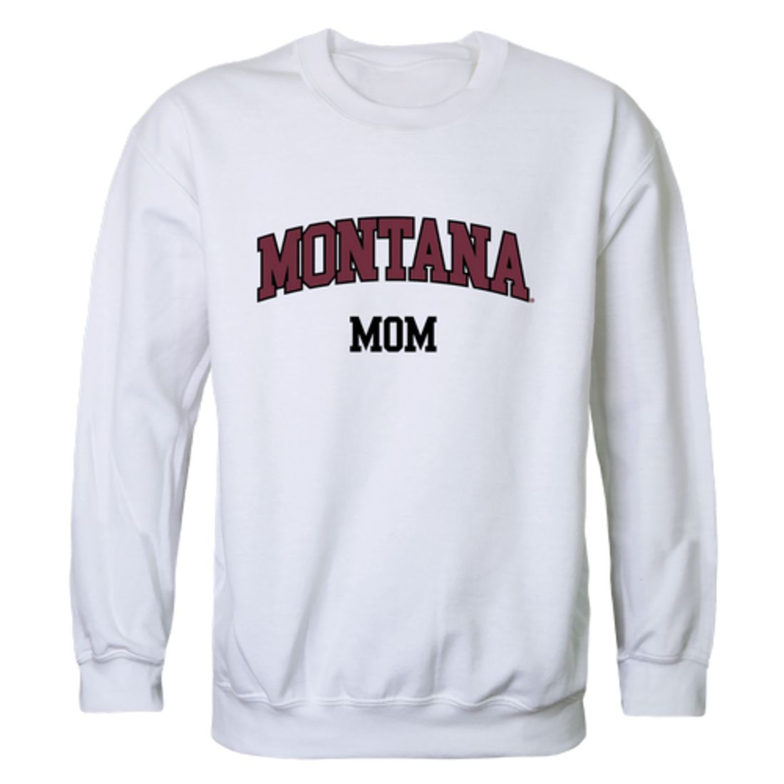 UM University of Montana Grizzlies Mom Fleece Crewneck Pullover Sweatshirt Heather Grey Small-Campus-Wardrobe