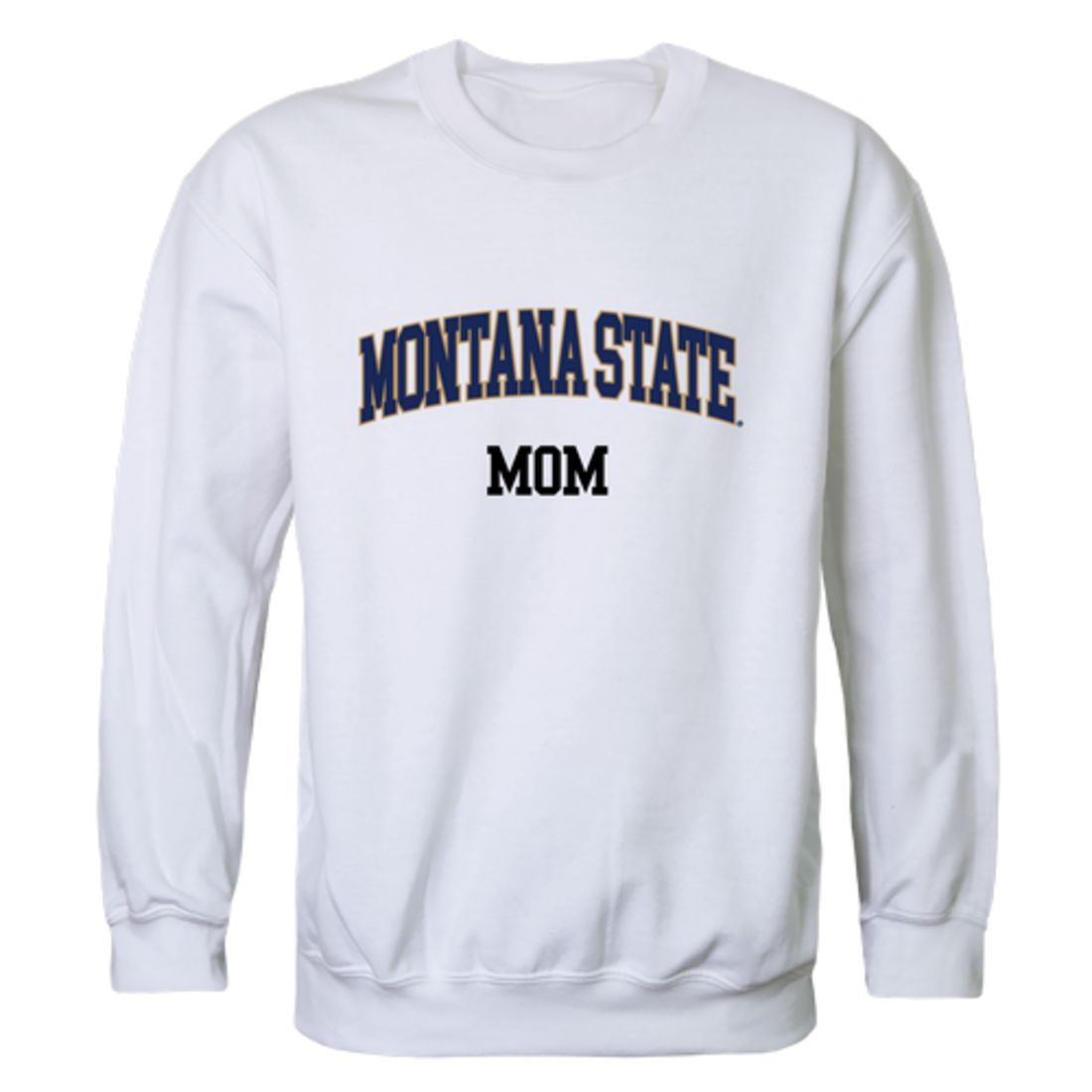 Montana State University Bobcats Mom Fleece Crewneck Pullover Sweatshirt Heather Grey Small-Campus-Wardrobe