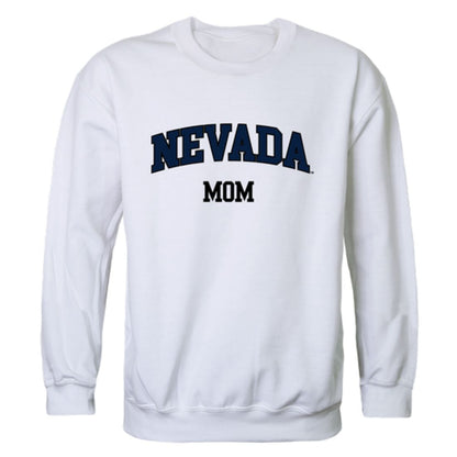 University of Nevada Wolf Pack Mom Fleece Crewneck Pullover Sweatshirt Heather Grey Small-Campus-Wardrobe