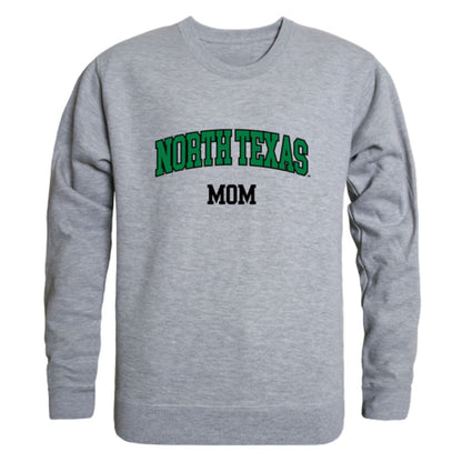 UNT University of North Texas Mean Green Mom Fleece Crewneck Pullover Sweatshirt Heather Charcoal Small-Campus-Wardrobe