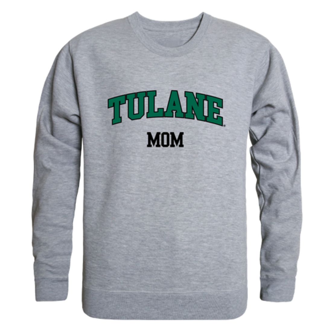 Tulane University Green Waves Mom Fleece Crewneck Pullover Sweatshirt Forest Small-Campus-Wardrobe