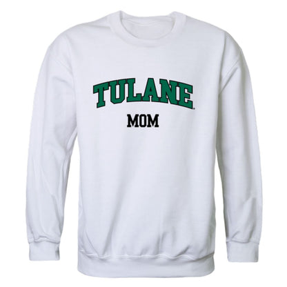 Tulane University Green Waves Mom Fleece Crewneck Pullover Sweatshirt Forest Small-Campus-Wardrobe