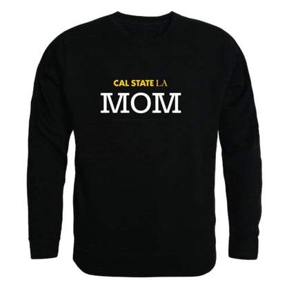 California State University Los Angeles Golden Eagles Mom Fleece Crewneck Pullover Sweatshirt Black Small-Campus-Wardrobe
