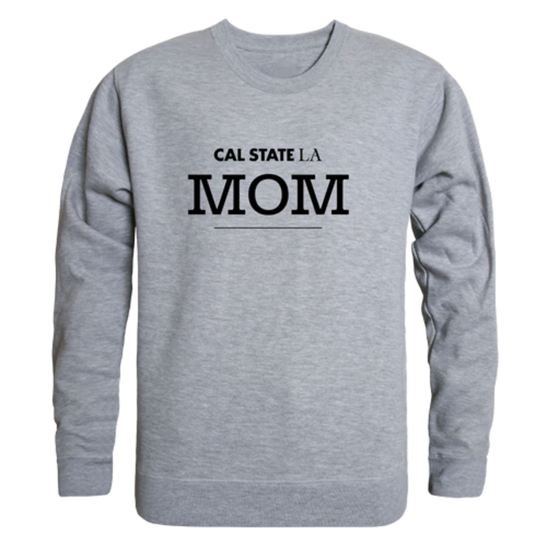 California State University Los Angeles Golden Eagles Mom Fleece Crewneck Pullover Sweatshirt Black Small-Campus-Wardrobe