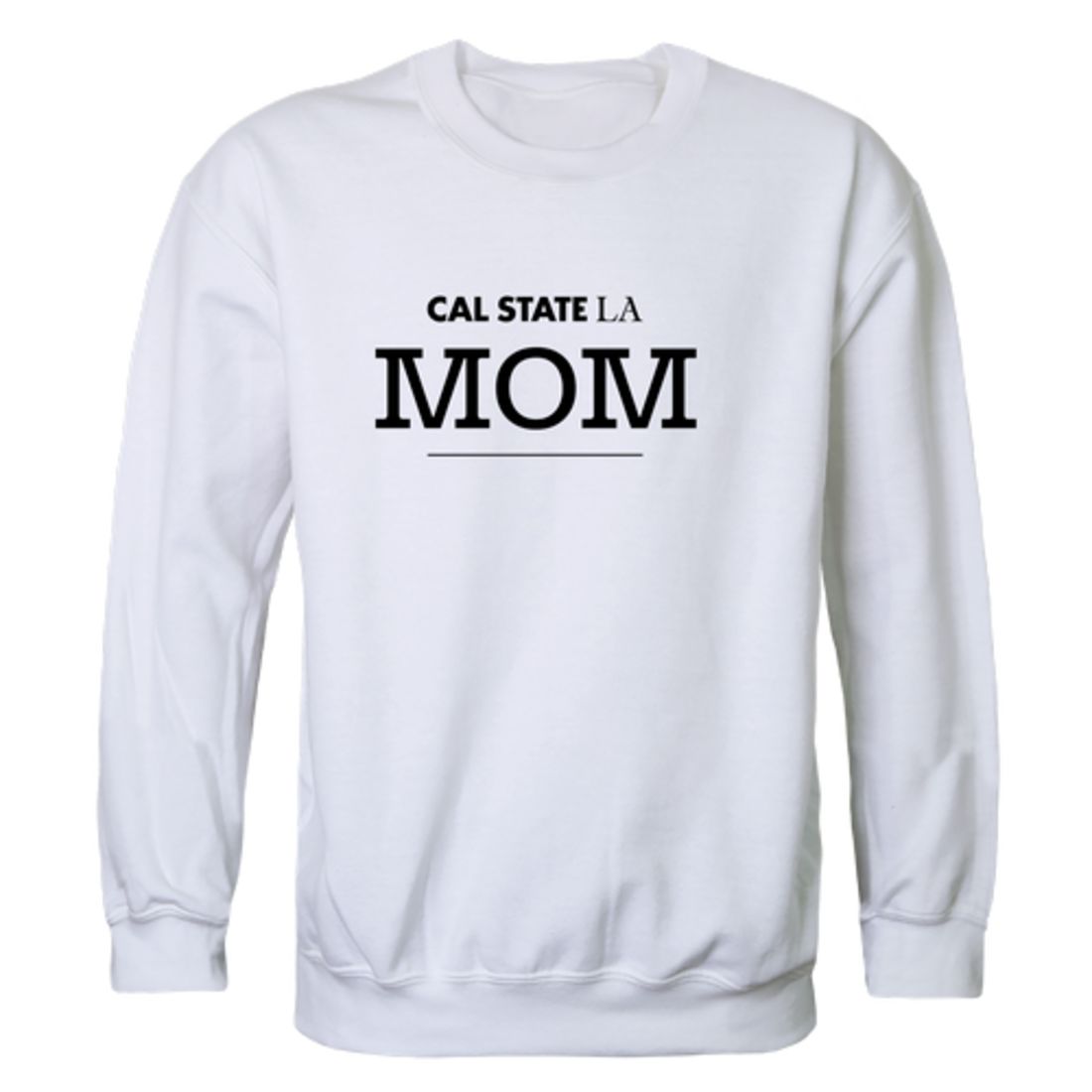 California State University Los Angeles Golden Eagles Mom Fleece Crewneck Pullover Sweatshirt Black Small-Campus-Wardrobe