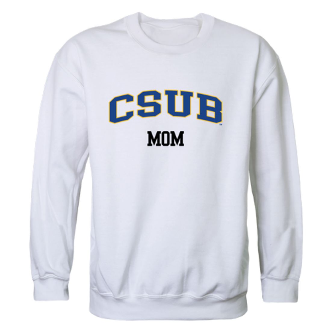 CSUB California State University Bakersfield Roadrunners Mom Fleece Crewneck Pullover Sweatshirt Heather Grey Small-Campus-Wardrobe