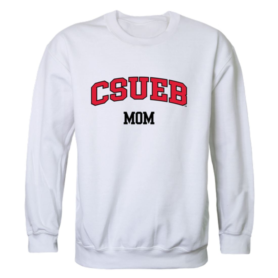 California State University East Bay Pioneers Mom Fleece Crewneck Pullover Sweatshirt Heather Grey Small-Campus-Wardrobe