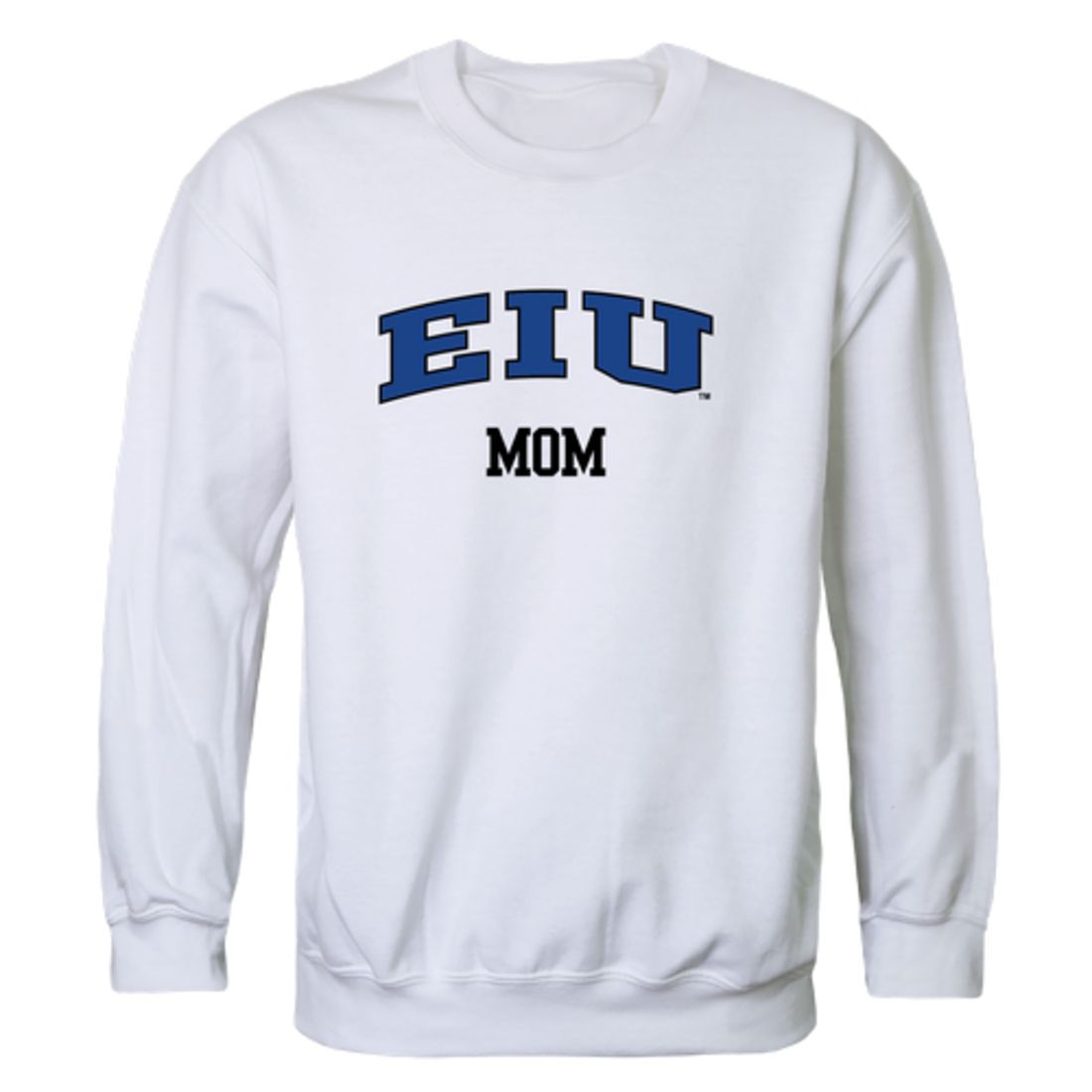 EIU Eastern Illinois University Panthers Mom Fleece Crewneck Pullover Sweatshirt Heather Grey Small-Campus-Wardrobe