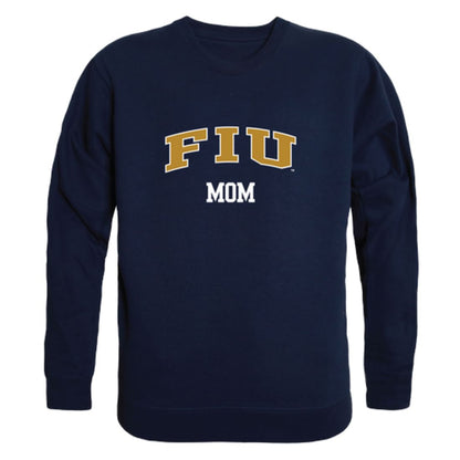 FIU Florida International University Panthers Mom Fleece Crewneck Pullover Sweatshirt Heather Grey Small-Campus-Wardrobe