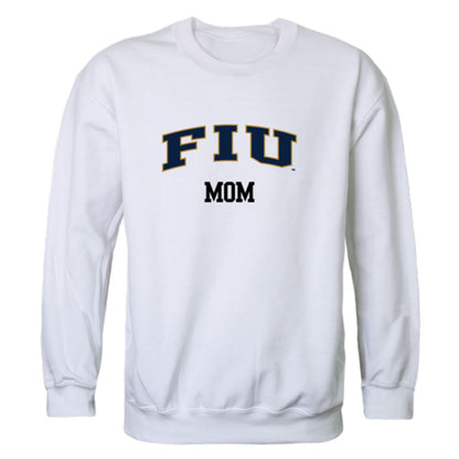 FIU Florida International University Panthers Mom Fleece Crewneck Pullover Sweatshirt Heather Grey Small-Campus-Wardrobe