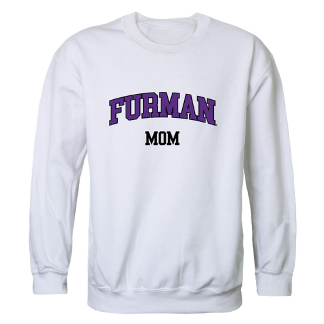 Furman University Paladins Mom Fleece Crewneck Pullover Sweatshirt Heather Charcoal Small-Campus-Wardrobe