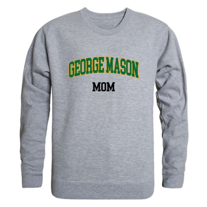 GMU George Mason University Patriots Mom Fleece Crewneck Pullover Sweatshirt Heather Charcoal Small-Campus-Wardrobe
