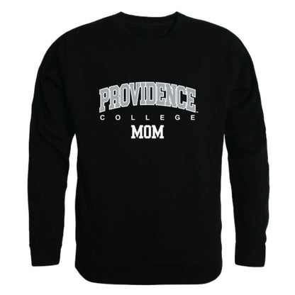 Providence College Friars Mom Fleece Crewneck Pullover Sweatshirt Black Small-Campus-Wardrobe