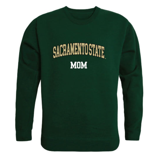 Sacramento State Hornets Mom Fleece Crewneck Pullover Sweatshirt Forest Small-Campus-Wardrobe