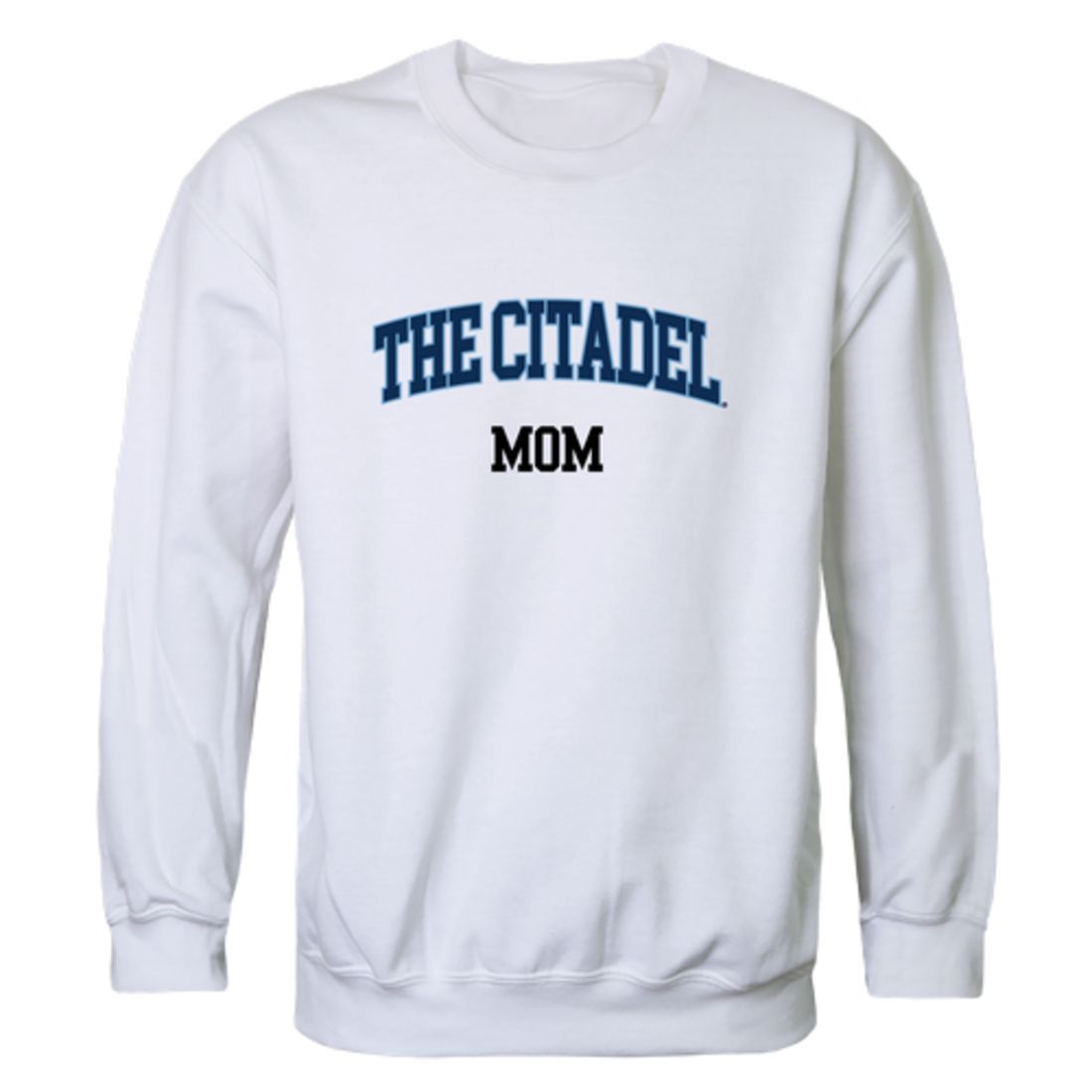 The Citadel Bulldogs Mom Fleece Crewneck Pullover Sweatshirt Heather Grey Small-Campus-Wardrobe