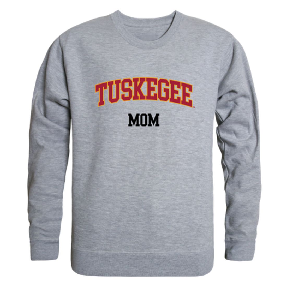 Tuskegee University Golden Tigers Mom Fleece Crewneck Pullover Sweatshirt Heather Charcoal Small-Campus-Wardrobe
