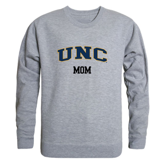 University of Northern Colorado Bears Mom Fleece Crewneck Pullover Sweatshirt Heather Grey Small-Campus-Wardrobe