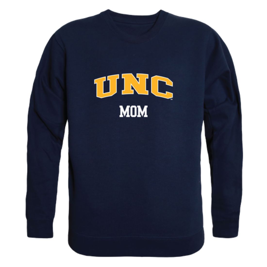 University of Northern Colorado Bears Mom Fleece Crewneck Pullover Sweatshirt Heather Grey Small-Campus-Wardrobe