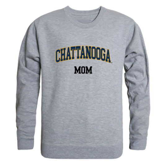 UTC University of Tennessee at Chattanooga MOCS Mom Fleece Crewneck Pullover Sweatshirt Heather Grey Small-Campus-Wardrobe