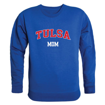 University of Tulsa Golden Golden Hurricane Mom Fleece Crewneck Pullover Sweatshirt Heather Grey Small-Campus-Wardrobe