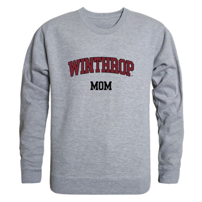 Winthrop University Eagles Mom Fleece Crewneck Pullover Sweatshirt Heather Charcoal Small-Campus-Wardrobe
