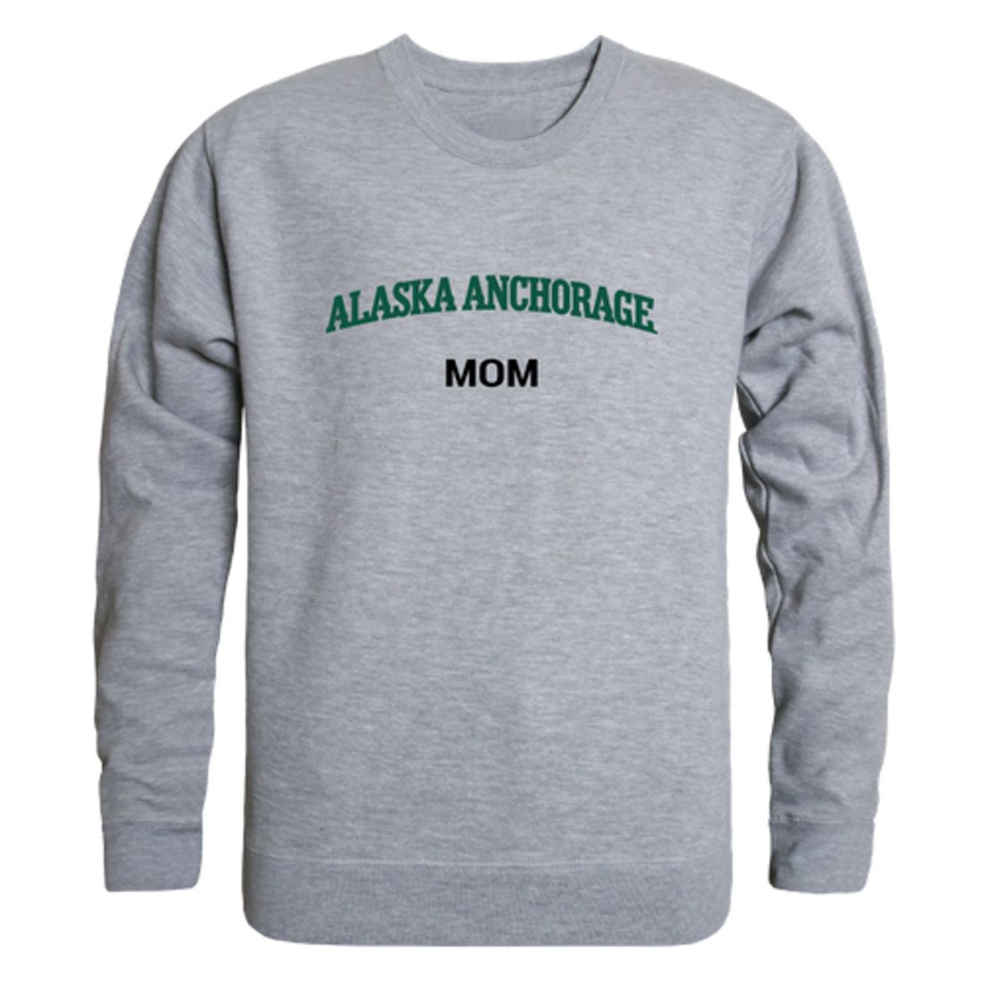UAA University of Alaska Anchorage Sea Wolves Mom Fleece Crewneck Pullover Sweatshirt Forest Small-Campus-Wardrobe