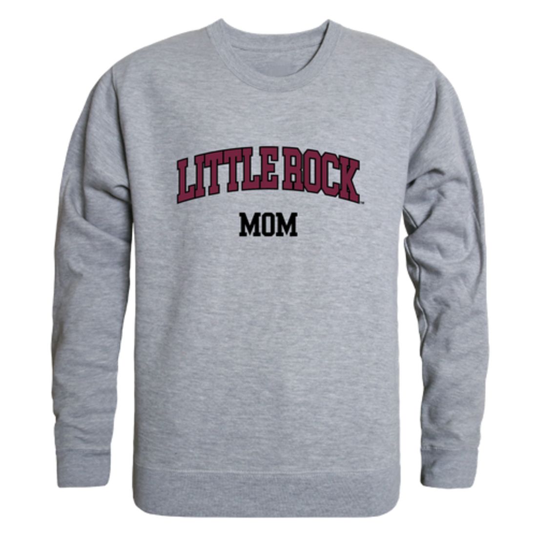 Arkansas at Little Rock Trojans Mom Fleece Crewneck Pullover Sweatshirt Heather Grey Small-Campus-Wardrobe
