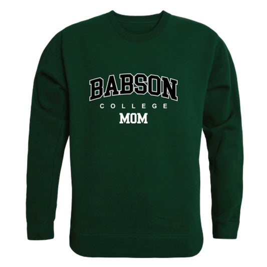 Babson College Beavers Mom Fleece Crewneck Pullover Sweatshirt Forest Small-Campus-Wardrobe