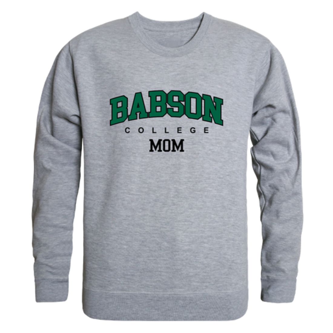 Babson College Beavers Mom Fleece Crewneck Pullover Sweatshirt Forest Small-Campus-Wardrobe