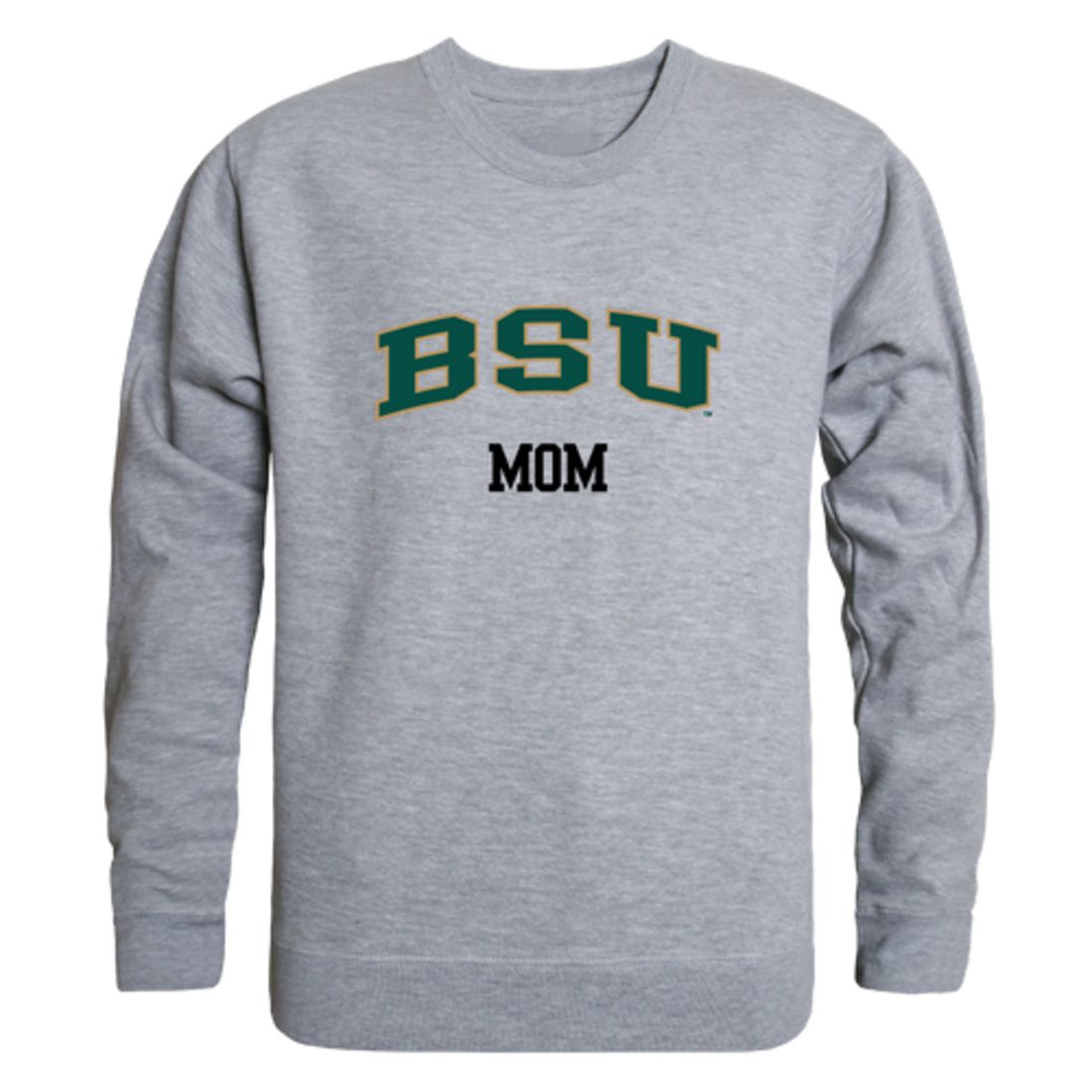BSU Bemidji State University Beavers Mom Fleece Crewneck Pullover Sweatshirt Forest Small-Campus-Wardrobe