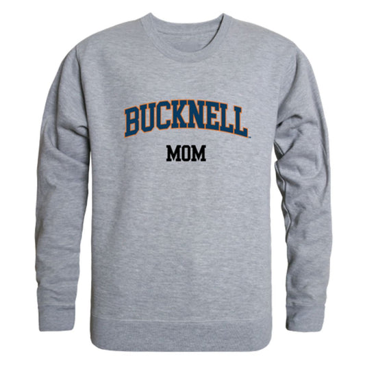 Bucknell University Bison Mom Fleece Crewneck Pullover Sweatshirt Heather Grey Small-Campus-Wardrobe