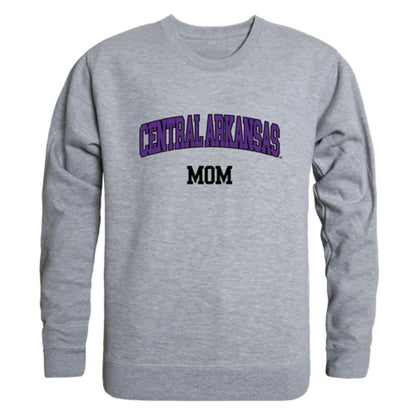 UCA University of Central Arkansas Bears Mom Fleece Crewneck Pullover Sweatshirt Heather Charcoal Small-Campus-Wardrobe