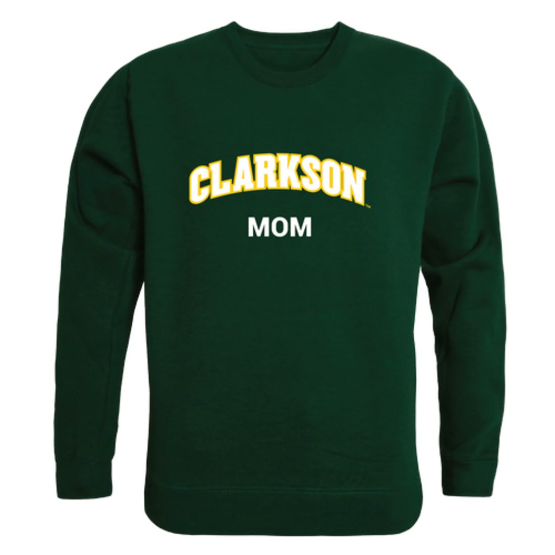 Clarkson University Golden Knights Mom Fleece Crewneck Pullover Sweatshirt Forest Small-Campus-Wardrobe