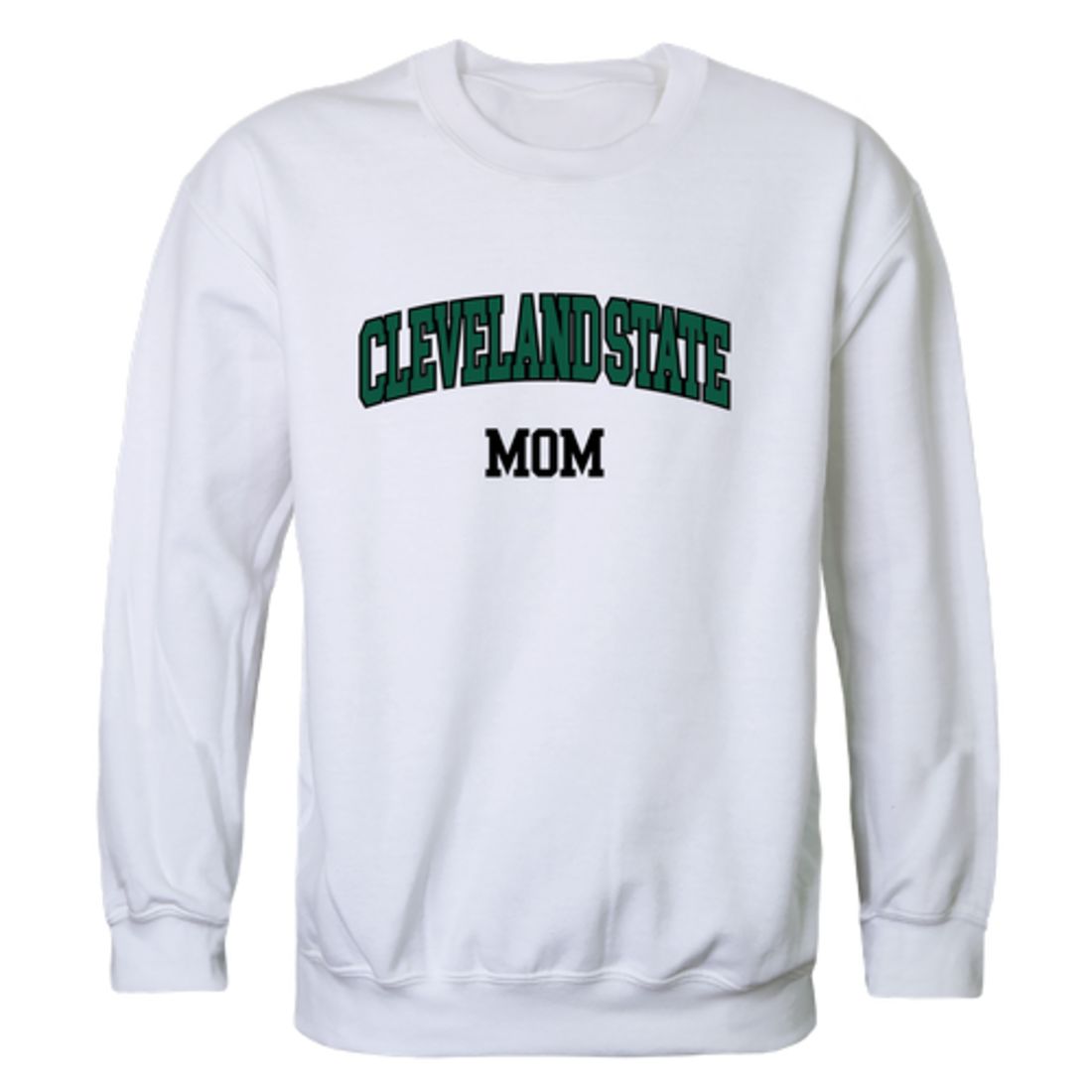 CSU Cleveland State University Vikings Mom Fleece Crewneck Pullover Sweatshirt Forest Small-Campus-Wardrobe