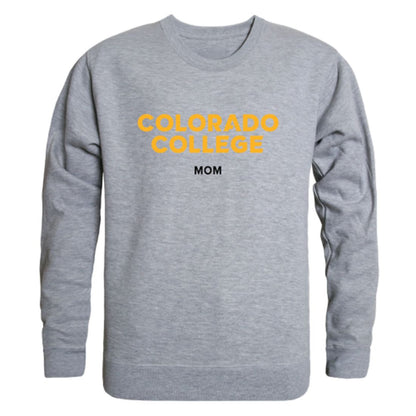 Colorado College CC Tigers Mom Fleece Crewneck Pullover Sweatshirt Black Small-Campus-Wardrobe