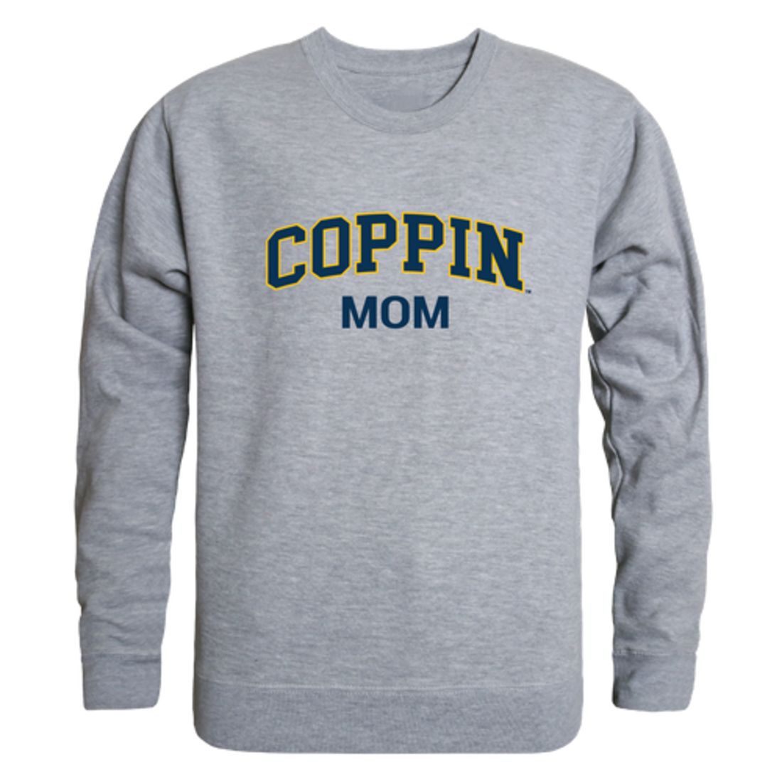 CSU Coppin State University Eagles Mom Fleece Crewneck Pullover Sweatshirt Heather Grey Small-Campus-Wardrobe