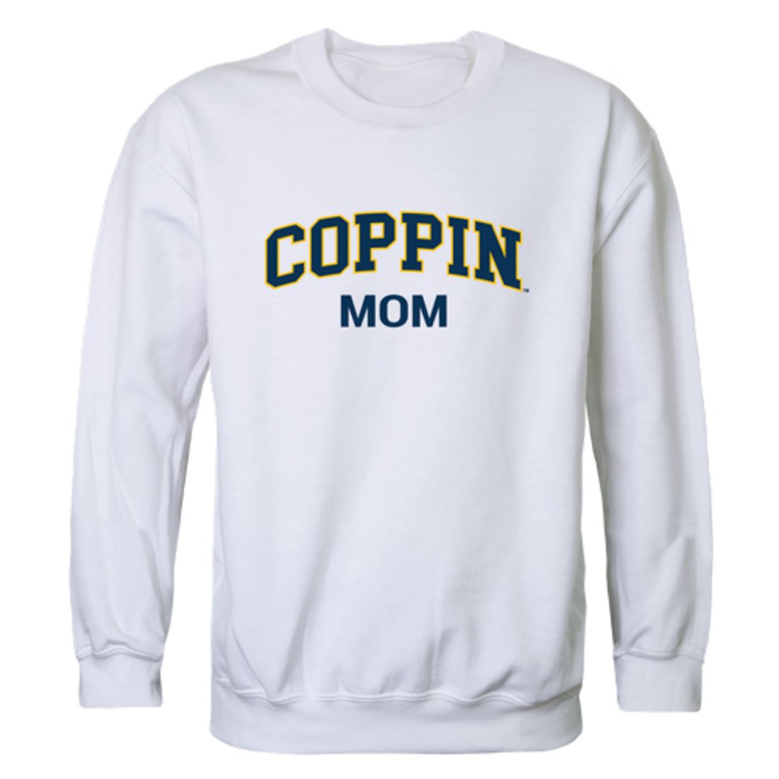 CSU Coppin State University Eagles Mom Fleece Crewneck Pullover Sweatshirt Heather Grey Small-Campus-Wardrobe