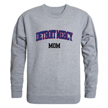 UDM University of Detroit Mercy Titans Mom Fleece Crewneck Pullover Sweatshirt Heather Grey Small-Campus-Wardrobe