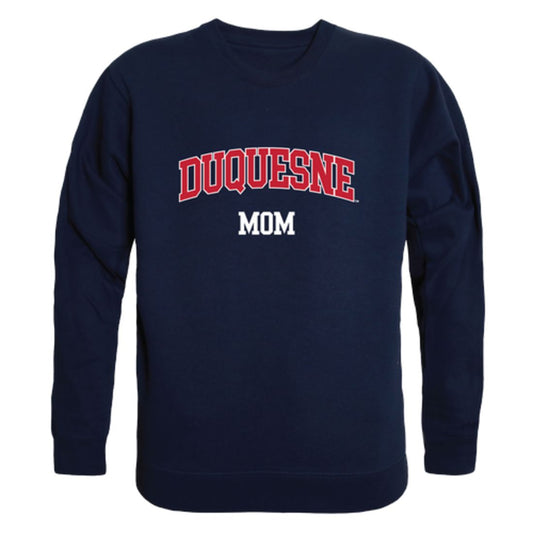 Mouseover Image, Duquesne University Dukes Mom Fleece Crewneck Pullover Sweatshirt Heather Grey Small-Campus-Wardrobe