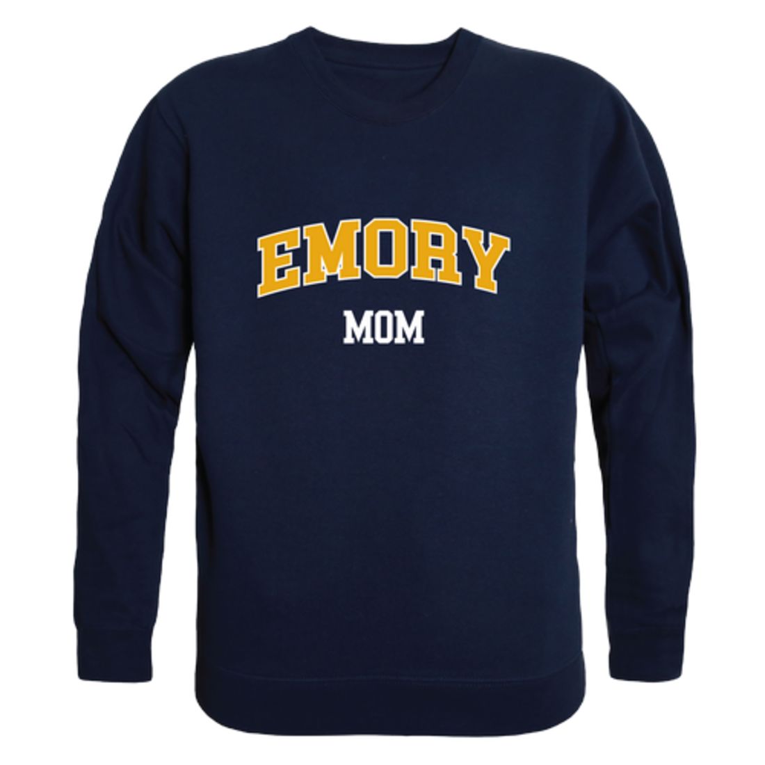 Emory University Eagles Mom Fleece Crewneck Pullover Sweatshirt Heather Grey Small-Campus-Wardrobe