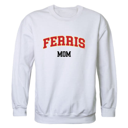 FSU Ferris State University Bulldogs Mom Fleece Crewneck Pullover Sweatshirt Heather Grey Small-Campus-Wardrobe